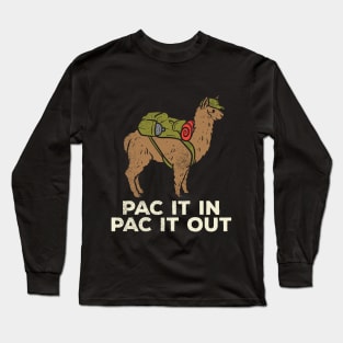 Pac It In Pac It Out Long Sleeve T-Shirt